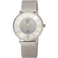 ETT Funkuhr Atacama EGS-11395-25M, Armbanduhr, Solar, Damenuhr, Herrenuhr, Edelstahlarmband, analog