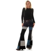 Comycom Schlagjeans Damen Patchwork STAR SECRET RELOADED