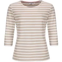 modAS 3/4-Arm-Shirt Damen 25902 Bretonisches Shirt Streifen - Gestreiftes Rundhalsshirt Maritimer Ringellook, Streifenshirt Baumwolle (ca. 225 g/m), Rundhals