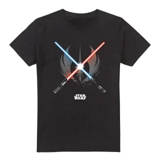 Star Wars - "Crossed Blades" T-Shirt für Herren (Schwarz)