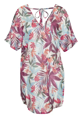 LASCANA - LASCANA Tunika sand-red-blu - Gr. - 44