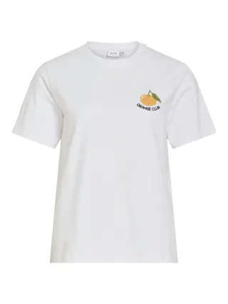 VILA - VINORA S/S T-SHIRT - NOOS Bright White - Gr. - L