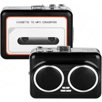 Bolwins J16C Kassetten zu MP3 Konverter mit USB-Aufnahme, Lautsprecher, 3.5mm Kassetten Player (Nicht zutreffend, Audiowiedergabe ohne Videoausgabe, Nicht zutreffend, Kassettenwiedergabe, MP3-Aufnahme, USB-Digitalisierung, Schnellvorlauf, Bandrücklau