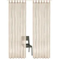OTTO home Gardine Dimona (2 St), Schlaufen, transparent, Voile, 2er-Set, Voile, Polyester, Wellen