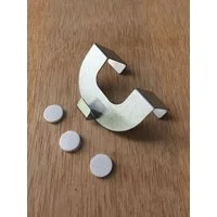 HOME WOHNIDEEN Gardine 70566 U-Fensterhaken für 2 cm Fensterstärke (2 St), Metall
