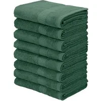 OTTO home Handtücher Juna, als Set und Serie erhältlich, 8 Handtücher, 50x100cm, Walkfrottier (8-St), 8-tlg. Handtuch-Set, 100% Baumwolle, mit Bordüre, Uni-Farben, weich