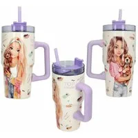 Depesche Spiel TOPModel To-go-Becher Edelstahl SUNNY DOG beige