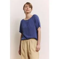 Tranquillo Blusenshirt Bluse Ruuth aus EcoVero™ Viskose Nachhaltige Bluse aus EcoVero Crinkle-Viskose