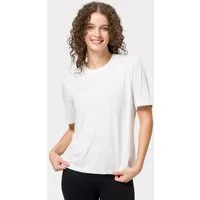 Les Lunes T-Shirt MILLIE Shirt Basic Locker geschnittenes Basic T-Shirt aus weichem Bambus-Mix