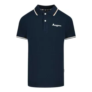 Aquascutum - "London" Poloshirt für Herren/Damen Unisex (Marine)