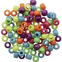 Glorex Bastelperlen Glorex Schmuck-Perlen 6 x 9 mm, 25 g