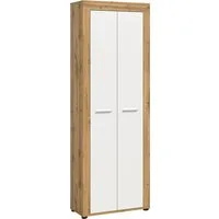 OTTO home Schuhschrank AOSTA, Höhe 191cm, 2 Türen, 10 Einlegeböden, 11 Fächer (1-St., in verschiedenen Farbausführungen erhältlich, individuell kombinierbar) Hochschrank, Schrank, Flurschrank, Garderobenschrank, Universalschrank