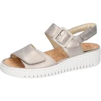 Waldläufer H-WILLOW Plateausandale Sommerschuh, Klettschuh, Bequemschuh mit Korkfußbett, H-Weite