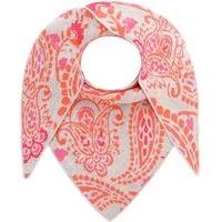 Zwillingsherz Dreieckstuch "Cozy Paisley", modisches Muster, Strick, wärmend