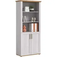 Home affaire Aktenschrank COSENZA, Höhe, 193 cm, 2 Türen, 5 Fächer, 4 Fachböden (in Landhausoptik, mit weiteren Artikel der Serie kombinierbar) Büroschrank, Regal, Mehrzweckschrank, Universalschrank, Regal