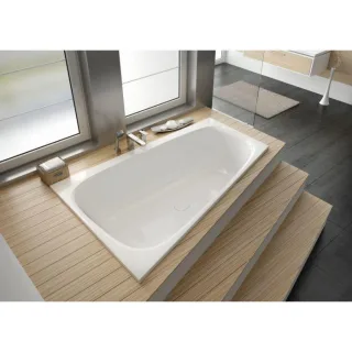 Hoesch iSENSI Badewanne 3954.010 150x100cm, links, weiß, weiß