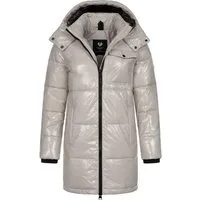 Ragwear Wintermantel Roobie Long super stylischer, gänzender Damen Steppmantel