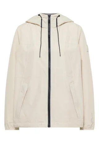 CECIL - Jacke mit Kapuze und Tunnelzug dust beige - Gr. - XL