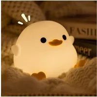 SinLaw LED Nachtlicht Enten Nachtlicht,Nachtlicht süße Tiere Silikon Kinder Nachtlicht, Dimmbar, Baby Tischlampe für Kinderzimmer Babyzimmer Deko