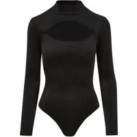 URBAN CLASSICS Body Urban Classics Damen Ladies Velvet Cut-Out Turtleneck Body