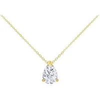 Jumpeak Kette mit Anhänger 1ct-Diamantkette, Damenkette aus 585er Gold, Halskette mit Anhänger, Geschenk zum Hochzeitstag, Diamantkette für Damen, Echtheitszertifikat