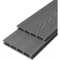 Endorphin Terrassendielen ® 20m² Premium WPC Terrassendielen in Holzoptik–Farbe: grau