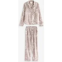 LAURA ASHLEY Pyjama Laura Ashley Josette Pyjama mit Knopfleiste (2 tlg)