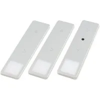 kalb LED Unterbauleuchte LED Unterbauleuchte Solid2, SET silbergrau, mech. Schalter, 3W, 3er Set warmweiß, warmweiß/neutralweiß