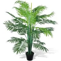 Kunstpalme Künstliche Phönix-Palme mit Topf 130 cm, vidaXL, Höhe 130 cm