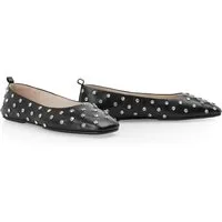 Marc Cain Ballerina, Flats, Loafer, Slipper mit Glitzersteinchen besetzt