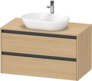 Duravit Ketho.2 Konsolenwaschtischunterbau wandhängend Natur Eiche Matt 1000x550x568 mm - K248960303 K24896030300000