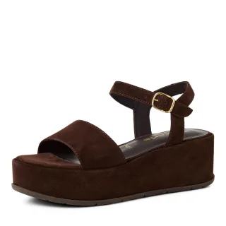 Tamaris - Da.-Sandalette mocca suede - Gr. - 40