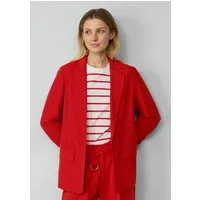 s.Oliver Jackenblazer Indoor-Jacke Langer Blazer aus Viskosemix mit Raff-Detail am Ärmel