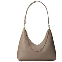 Calvin Klein Schultertasche EMBLEM HW PEBBLE SHOULDER BAG, Schultertasche, Umhängetasche, Hobo Bag mit Logoschriftzug