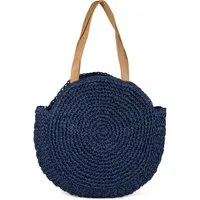 styleBREAKER Schultertasche Runde Flecht Schultertasche - Basttasche (1-tlg)