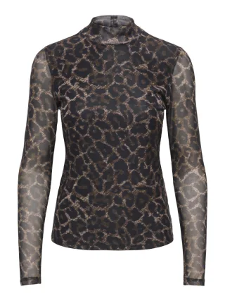 ONLY - Meshtop braun - Gr. - S