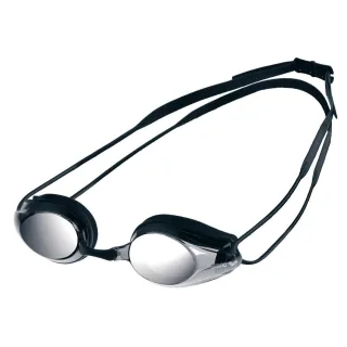 Arena - "Tracks" Schwimmbrille Spiegel für Herren/Damen Unisex (Schwarz/Rauch-Grau)