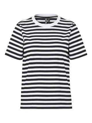 PIECES - PCRIA SS TEE STRIPES JRS NOOS BC Black - Gr. - XS