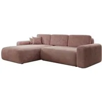 Luxusbetten24 Schlafsofa Designer Sofa Lola in Cord, mit Stauraum und Schlaffunktion