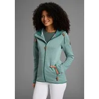 KangaROOS Fleecejacke gemusterte Struktur, mit Kapuze