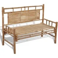 vidaXL Gartenbank Gartenbank 120 cm Bambus (2-St)