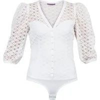 MarJo Blusenbody Blusenbody - ANDAU - off white, schwarz