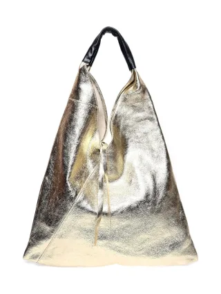 Isabella Rhea Gold Rindsledertasche