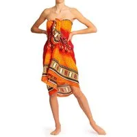 PANASIAM Sarong Pareo Maoi auch in großen Größen als Strandtuch oder, Viskose, Strandkleid tragbar Bikini Cover-up Tuch für den Strand Wrap Überwurf