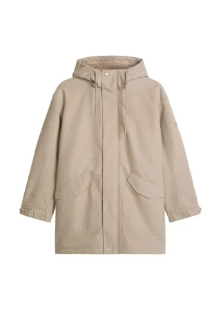 Marc OPolo Casual - Kapuzen-Canvasjacke regular Charleston Gray - Gr. - XXL