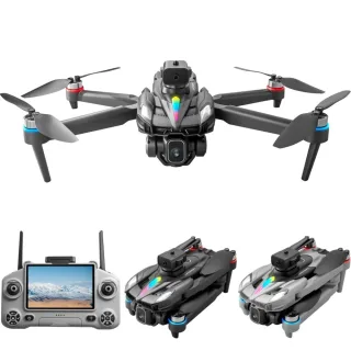 XKJ KY108 WiFi FPV with 4.3inch LCD Screen Controller HD Dual Camera Servo Gimbal 360° Obstacle Avoidance One-Key Airdro
