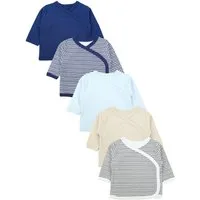 TupTam Wickelshirt TupTam Baby Jungen Langarm Wickelshirt Baumwolle 5er Set