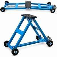 Bituxx Wagenheber Bituxx Scherenlift bis 2500 kg Blau, max. Hubhöhe: 48 cm, MS-19207, Bohrmaschinenbetrieb möglich