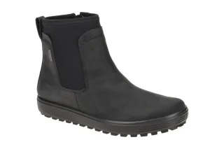Ecco 45046351052 SOFT 7 TRED Damen Stiefeletten wasserdicht Nubuck Schwarz