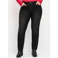 Sheego Bequeme Jeans Stretch-Jeans normal PIA, aus elastischem Denim